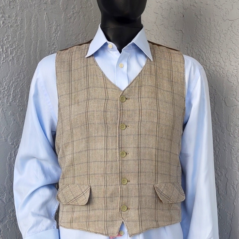 BOGARI STUDIO MEN'S (5) BUTTON LUXURY BEST VEST 🦺